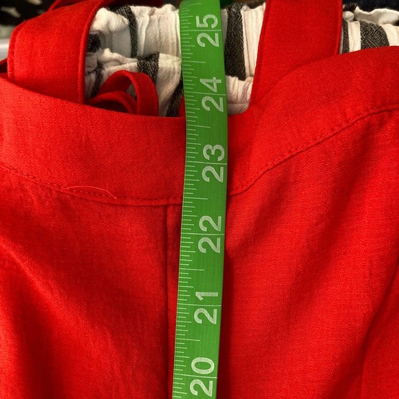 Onetheland Romper Womens Sz M Red Sweetheart‎ Tank Lace Up Corset Back Shorts - Picture 9 of 10